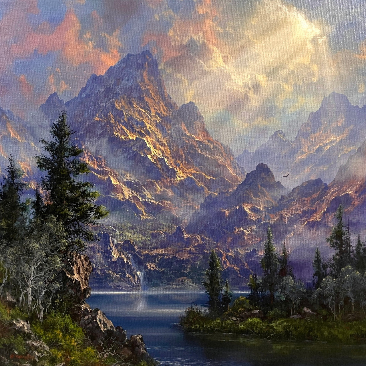 Mountain Wonder. Original Acrylic on Stretched Canvas