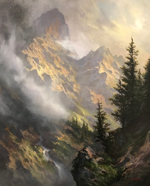 Out of the Shadows - 20x16 inches. Acrylic on Canvas