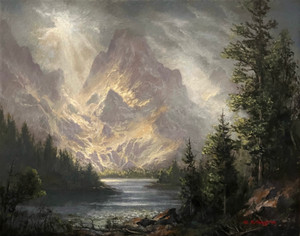 Mountain Lake Song - 8x10 inches. Acrylic on Stretched Canvas Mountain Lake Song - 8x10 inches. Acrylic on Stretched Canvas