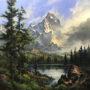 In the Backcountry - 12x12 inches. Acrylic on Stretched Canvas