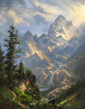 Going for the Summit - 14x11 inches. Original Acrylic on Stretched Canvas Going for the Summit - 14x11 inches. Original Acrylic on Stretched Canvas
