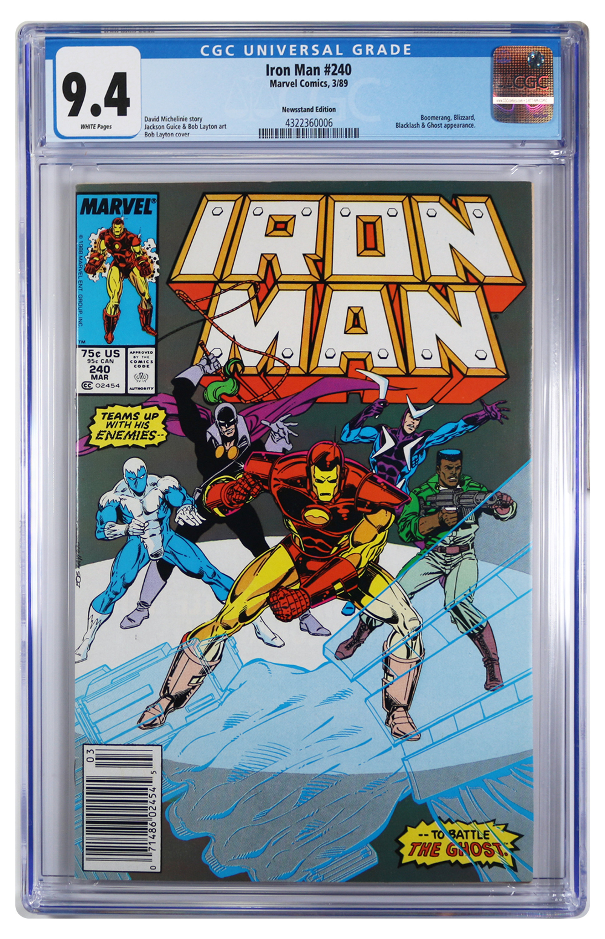 Iron Man #240 Newsstand Edition
