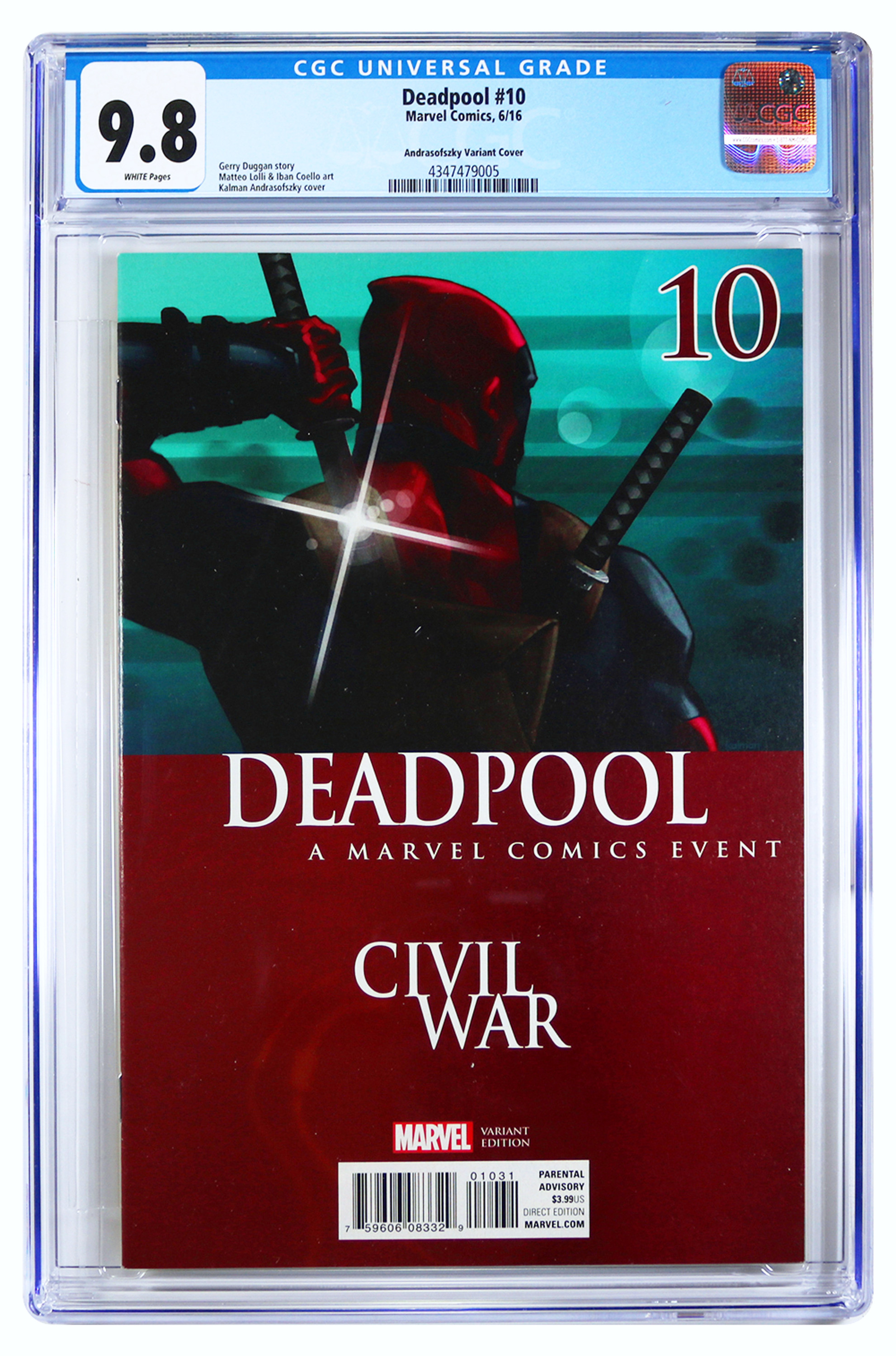 Deadpool #10 Civil War Variant