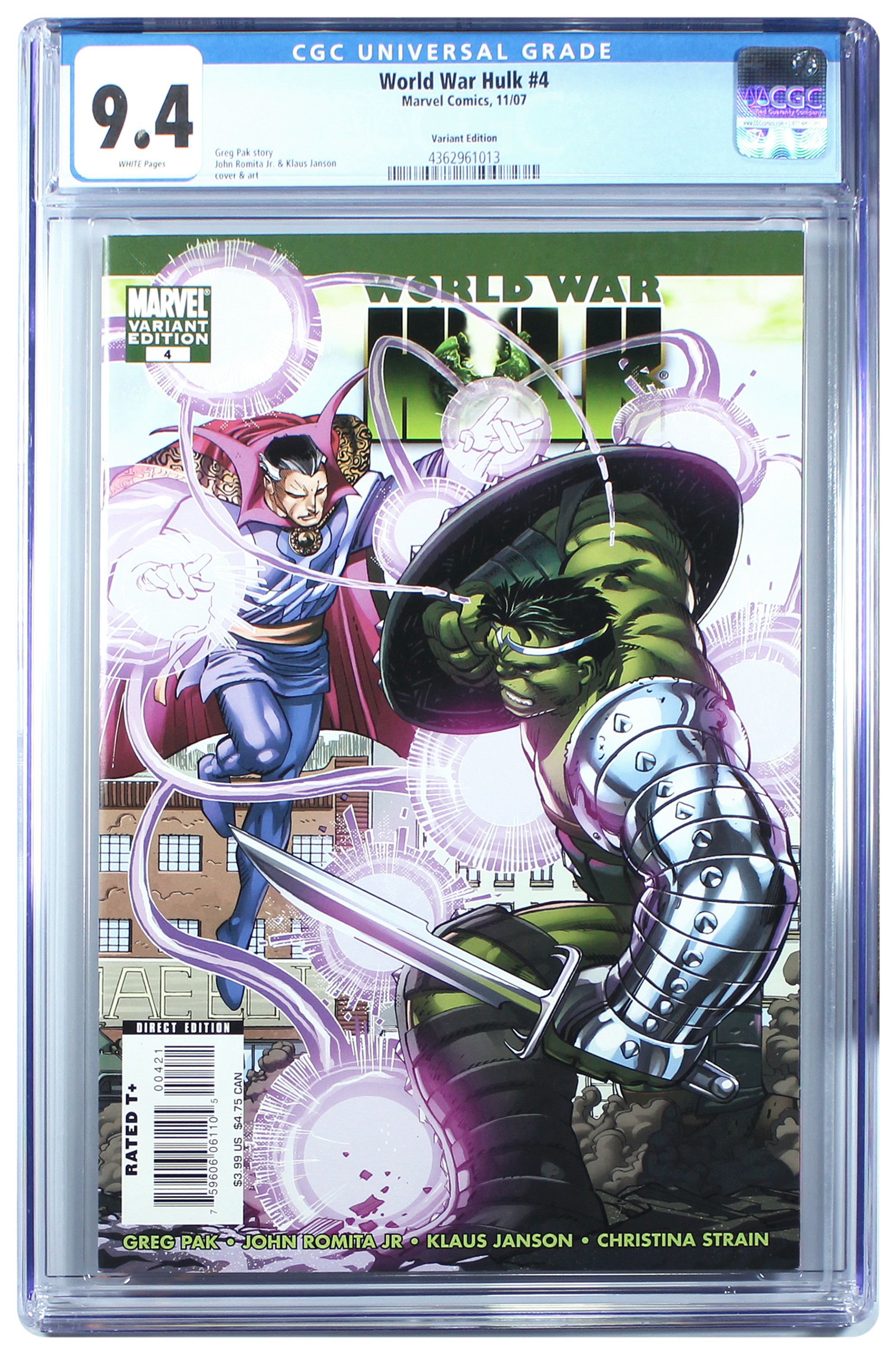 World War Hulk #4 Variant Edition