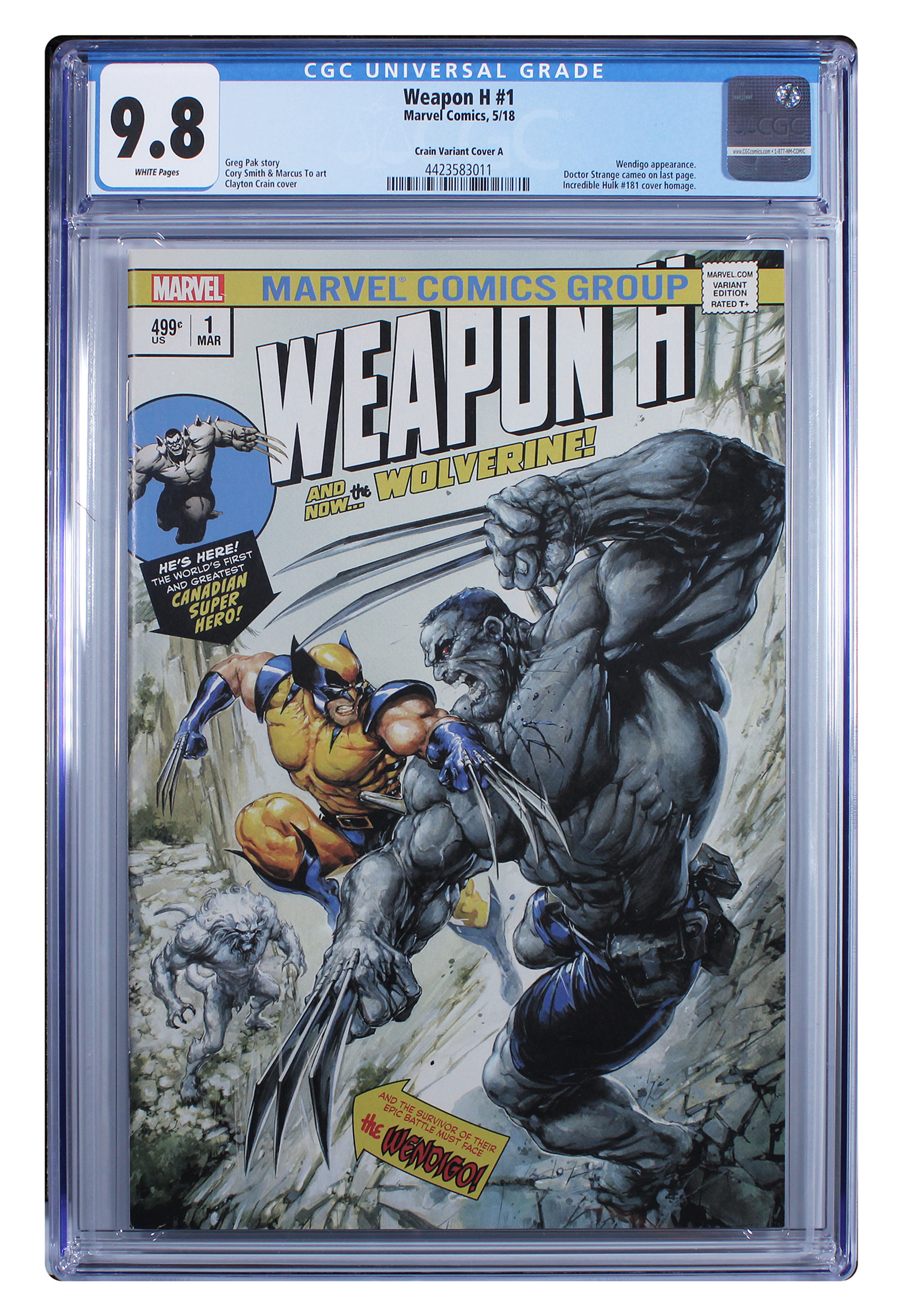 Weapon H #1 Crain Variant Cover A