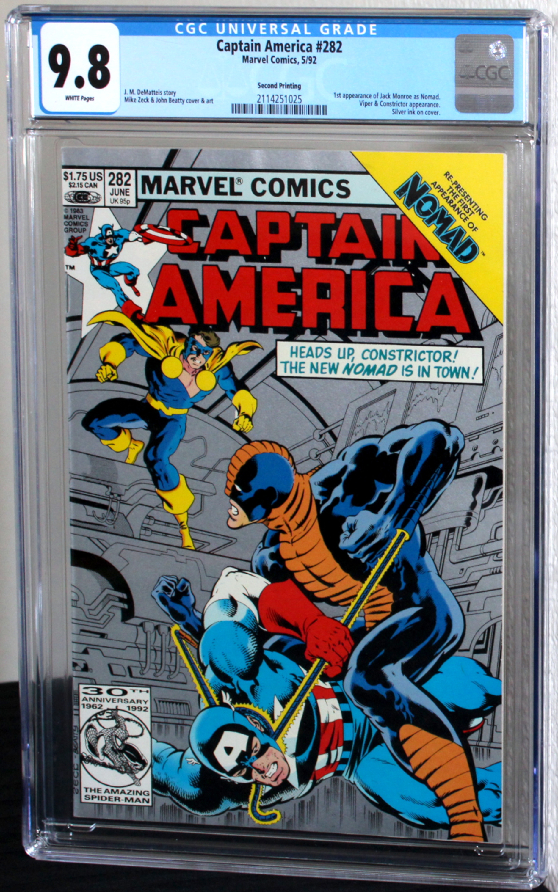 Captain America #282 Second Printing
