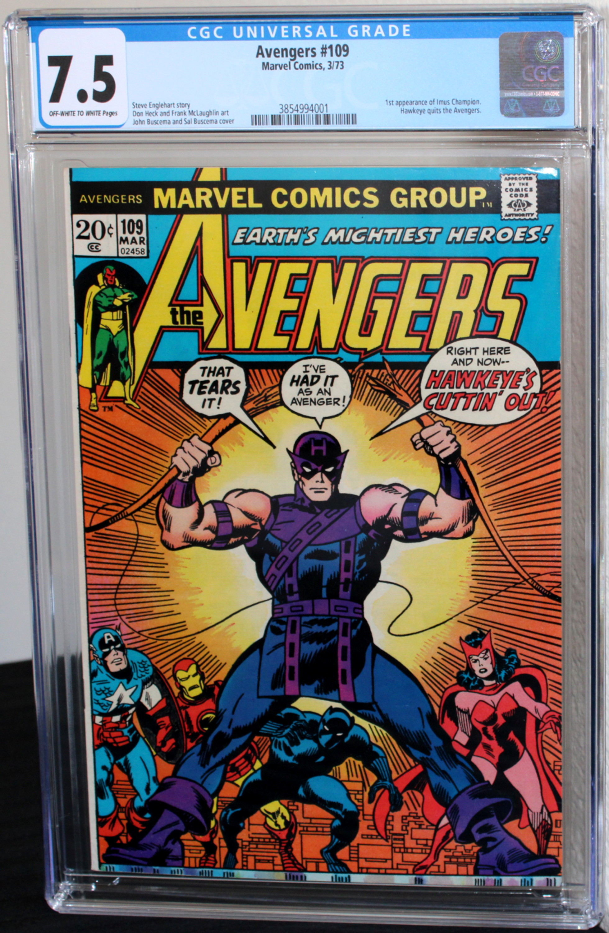 Avengers #109