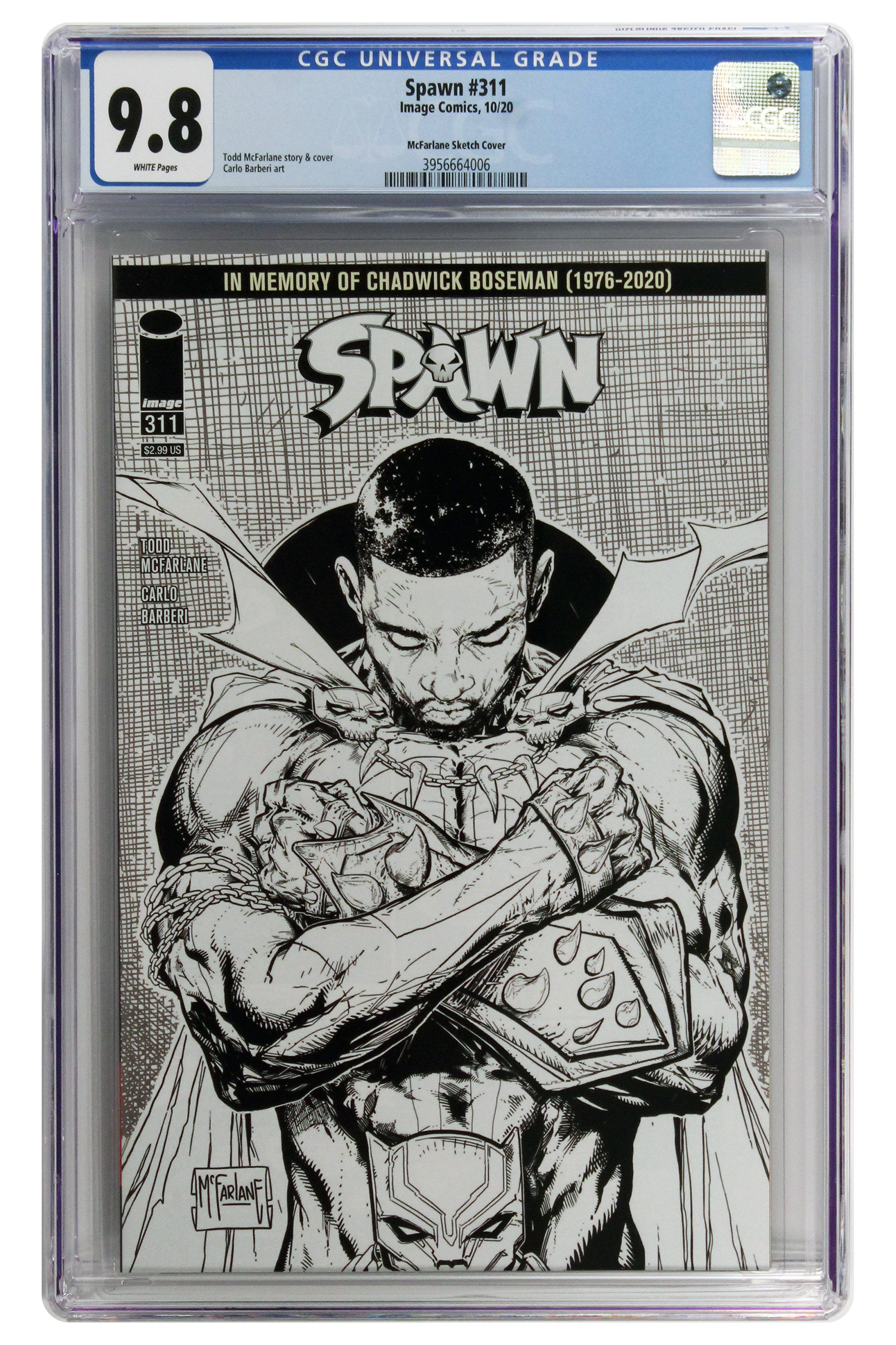 Spawn #311 McFarlane Sketch Cover