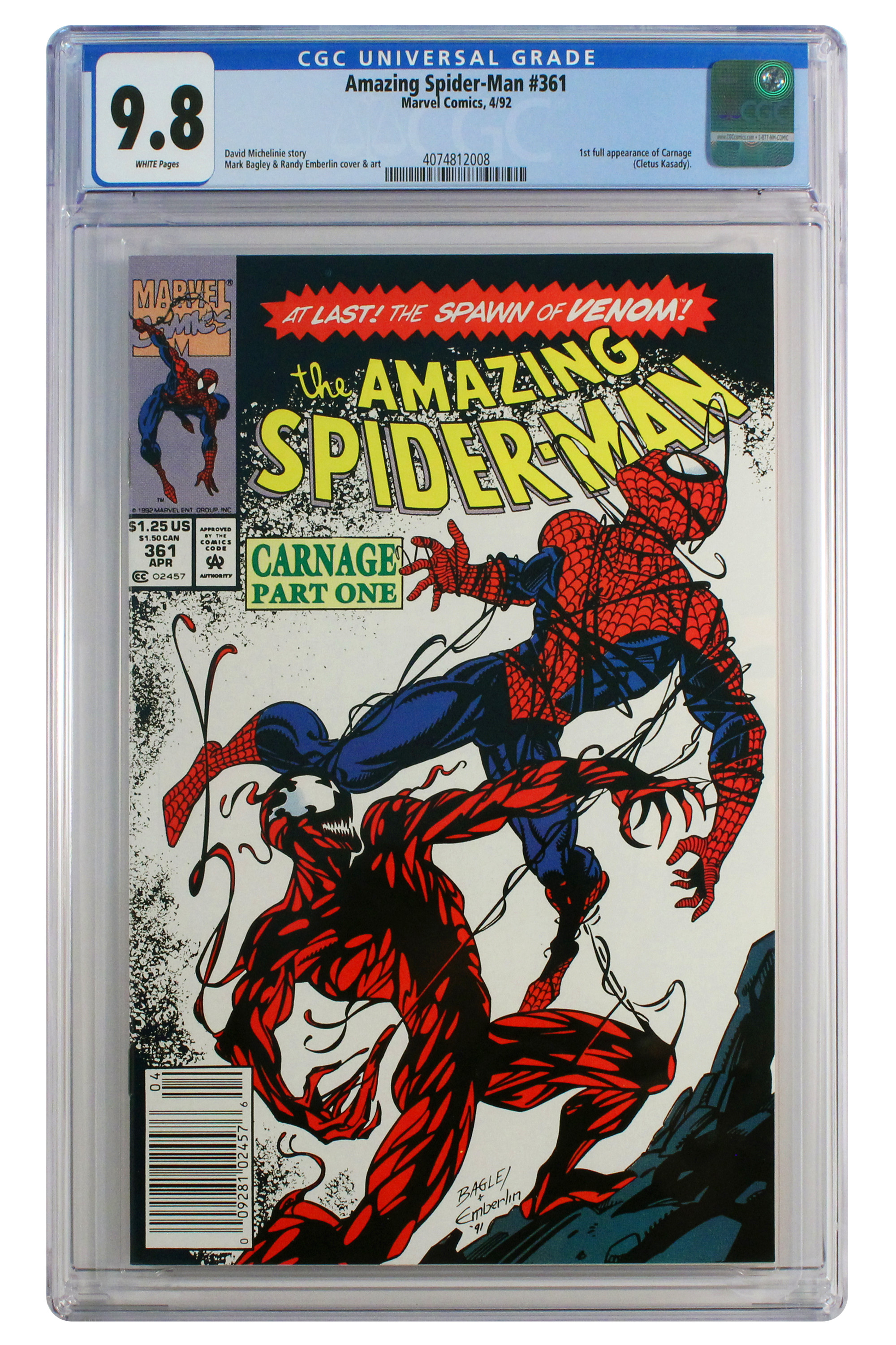 Amazing Spider-Man #361 Newsstand Edition