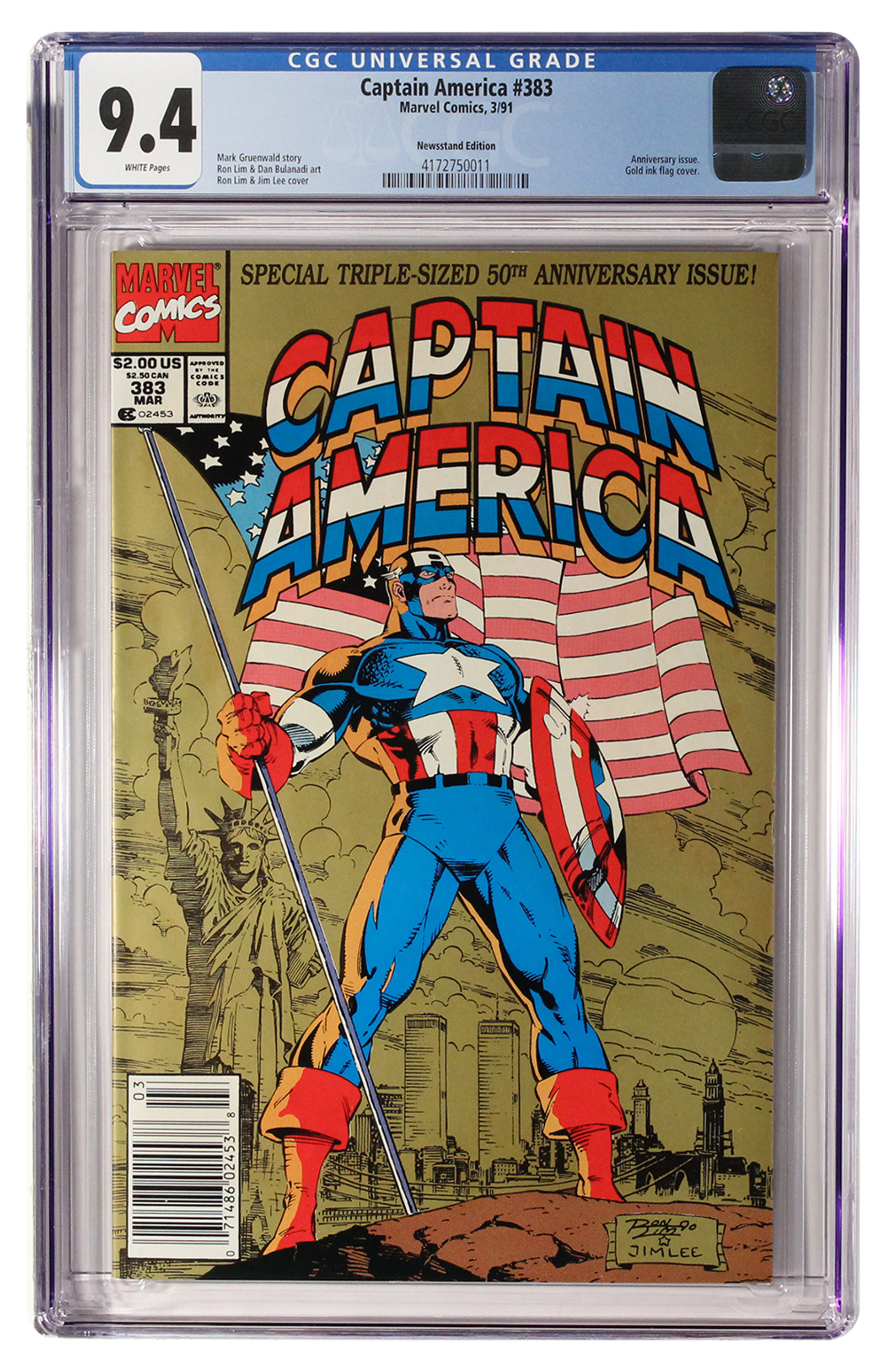Captain America #383 Newsstand Edition