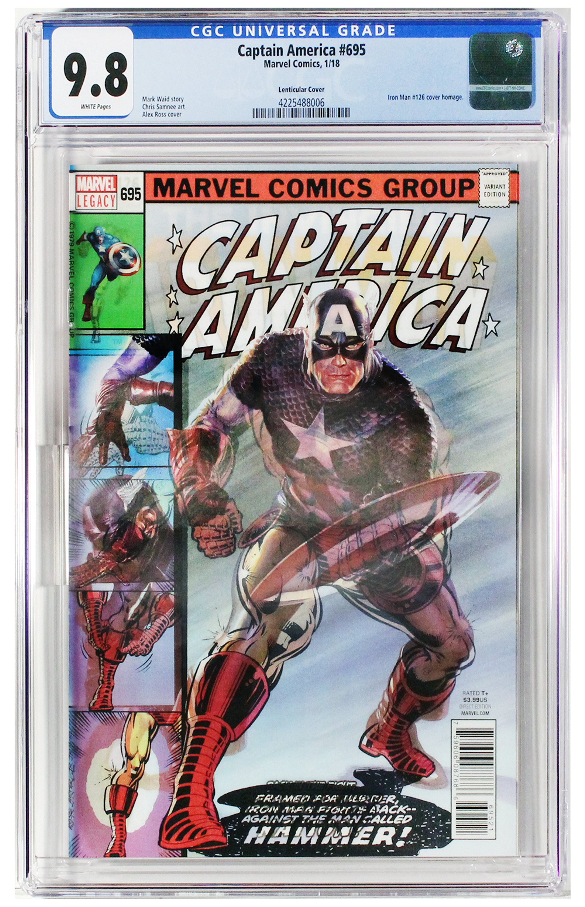Captain America #695 Lenticular Cover