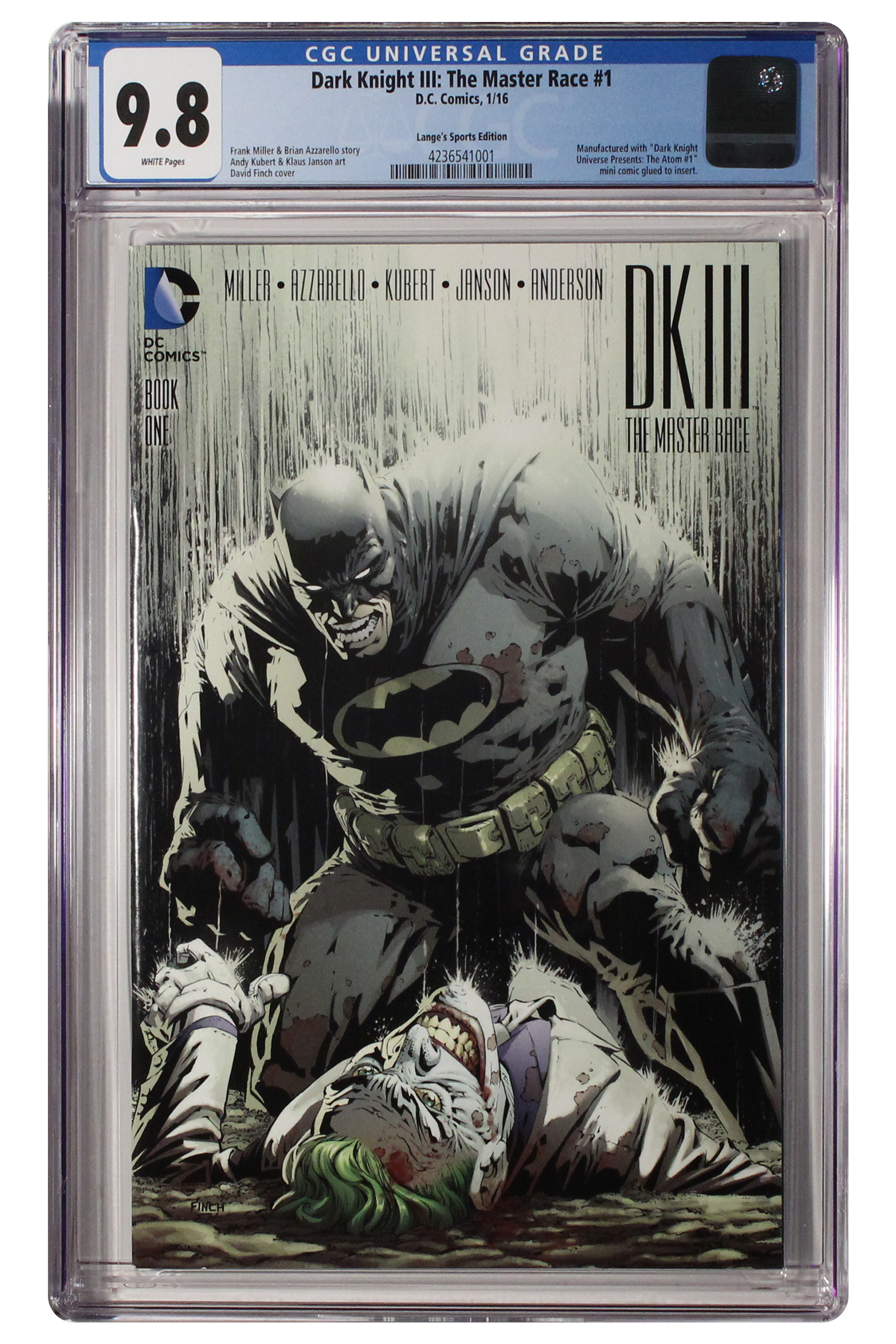 Dark Knight III: The Master Race #1 Lange's Sports Edition