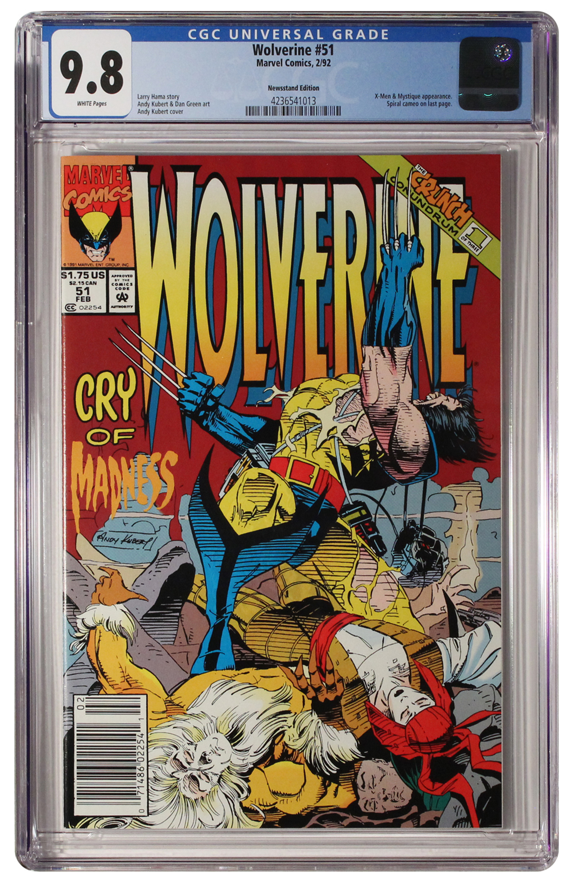Wolverine #51 Newsstand Edition