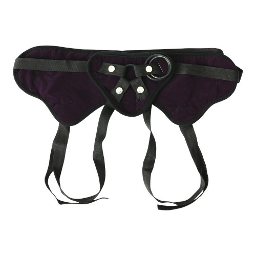 Sport Sheets Plus Size Beginners Purple Strap On harness front