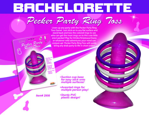 Pink Pecker Party Ring Toss Image 1
