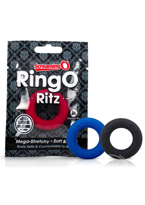 RingO Ritz Individual Ring Silicone - Black Image 1