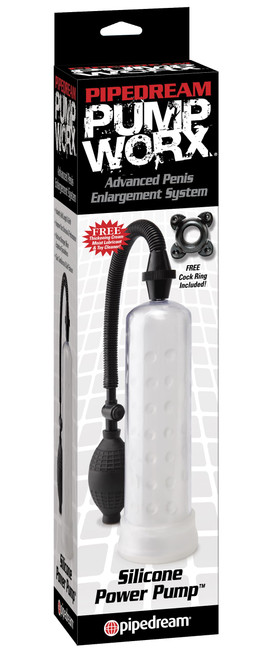 Pump Worx Silicone Power Pump Clear box front