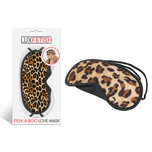 Lux Fetish Peek-A-Boo Leopard Mask