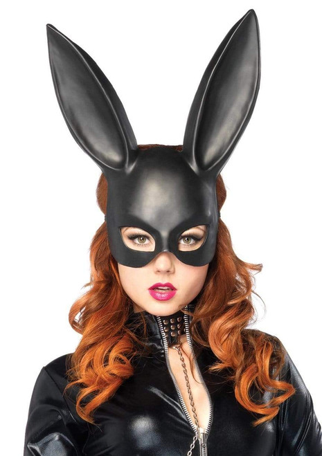 Bondage Bunny Mask - O/S - Black Image 1