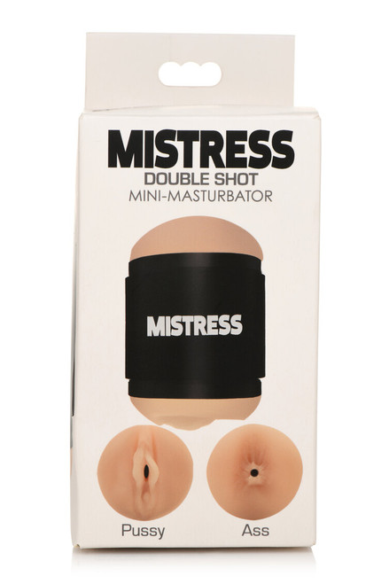 Mistress Double Shot Mini Masturbator Pussy and Ass Light Skin