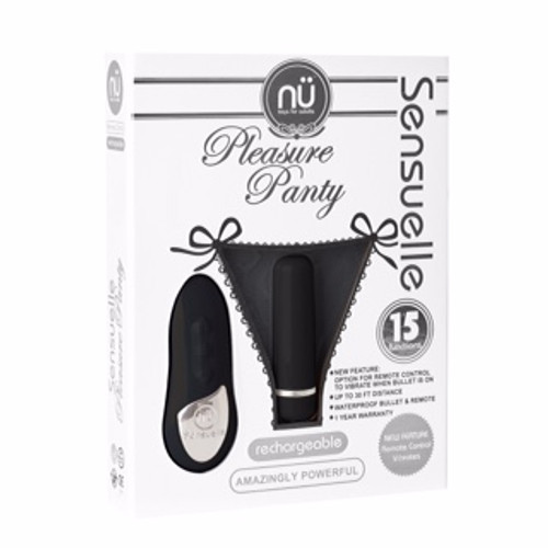 Sensuelle Vibrating Panty Black Remote Control box front