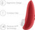 Womanizer Starlet 2 Rechargeable Silicone Clitoral Stimulator - Coral diagram side view