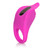 Passion Enhancer Silicone Rechargeable Pink vibrating cock ring front side view