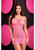 Lap Dance Lace Mini Dress- Hot Pink Image0