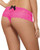 Open Crotch Lace Boy Short Hot_Pink L Image 1