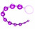 front view of Sassy Anal Beads Purple