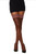 Sheer Thigh High Stockings With Silicone Lace Top Espresso