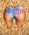 DENIM BOOTY - Jeans American Flag - Thong M