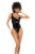Mapale Black Vinyl Bodysuit 2753 L