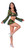 HAZY DAYZ CROP TOP SKIRT & G STRING POT LEAF S/M