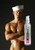 man with Swiss Navy Silicone Lube 8 Oz bottle