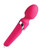 Vedo Wanda Rechargeable Wand Vibe Foxy Pink silicone vibrator side view