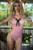 KILLER LEGS Bold and Beautiful Bow Inset Fishnet Bodysuit