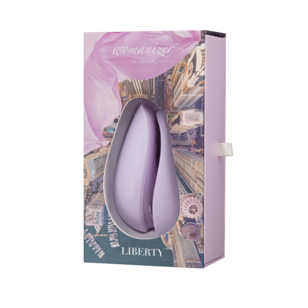 Womanizer Liberty Silicone Rechargeable Clitoral Stimulator - Lilac Image0