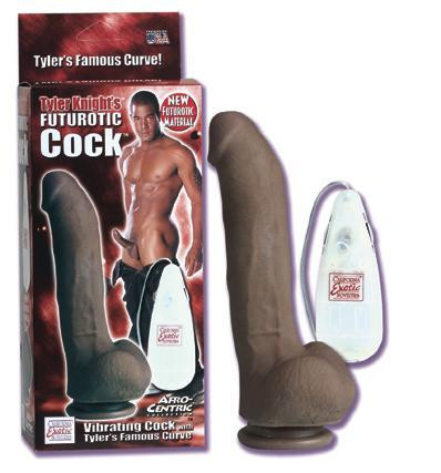 Tyler Knights Future Cock TPR realistic vibrating dildo box and contents