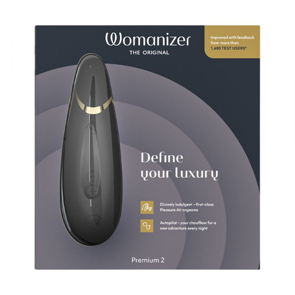 Womanizer Premium 2 Clitoral Stimulator  Black Image 1