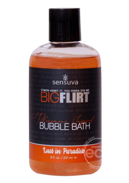 Big Flirt Pheromone Bubble Bath 8oz - Lust in Paradise Image 1