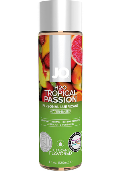 JO H2O Tropical Passion Flavored Lube 4 Oz