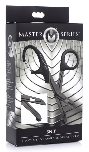 Master Series Snip Heavy Duty Bondage Scissors W/ Clip