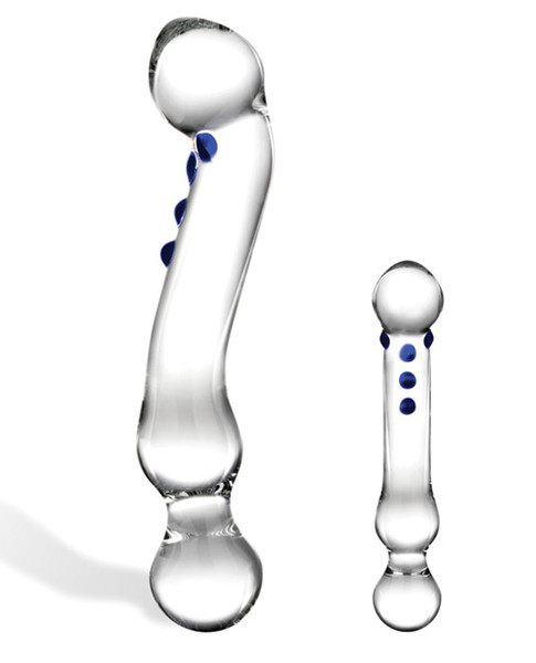 Glas 6 Curved G-Spot Glass Dildo