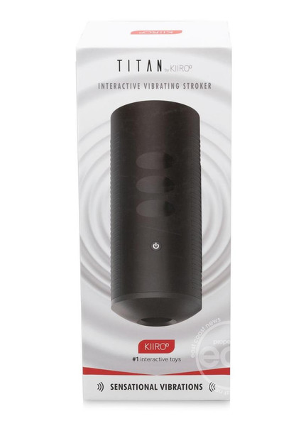 Kiiroo Titan Interactive Vibrating Masturbator - Black