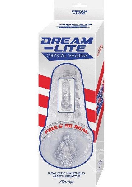 Dream-Lite Crystal Vagina Masturbator - Clear