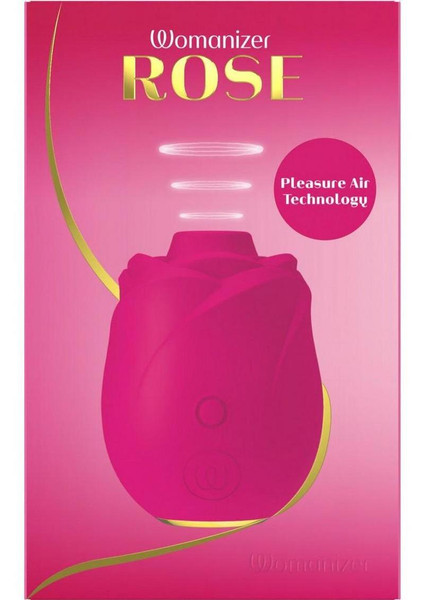 Womanizer Pink Rose Rechargeable Silicone Air Pulse Clitoral Vibrator
