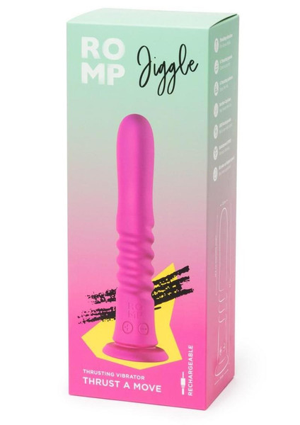 Romp Jiggle Thrusting Vibrating Suction Cup Dildo