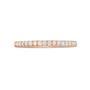 Anillo de boda a medio camino de diamante esencial (0.25TW)