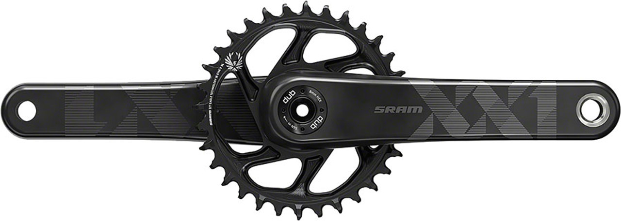 SRAM XX1 Eagle Carbon Crankset DUB, 34T, Black